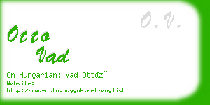 otto vad business card